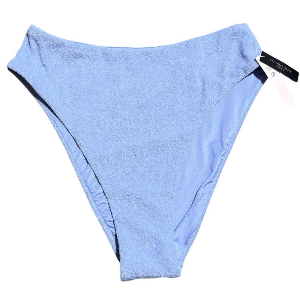 Victoria's Secret Swim Terry Cloth Bikini Bottom, Lavender, Large, NWT